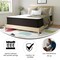 Emma and Oliver Drift 12 Inch Hybrid Mattress, High Density Foam and Pocket Spring Mattress in a Box, CertiPur-US Certified Foam
